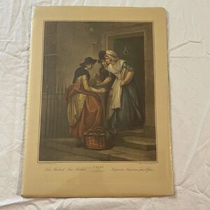 Vintage Cries Of London Colored Print New Mackrel New Mackerel‎ Francis Wheatley
